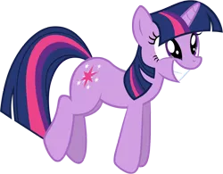 Size: 3498x2728 | Tagged: safe, artist:m99moron, derpibooru import, twilight sparkle, pony, unicorn, cute, excited, female, grin, happy, jumping, mare, simple background, smiling, solo, squee, transparent background, twiabetes, unicorn twilight, vector