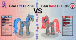 Size: 2047x1093 | Tagged: safe, artist:wvdr220dr, derpibooru import, oc, pony, robot, robot pony, '90s, brothers, imfomaz os, romania, vs