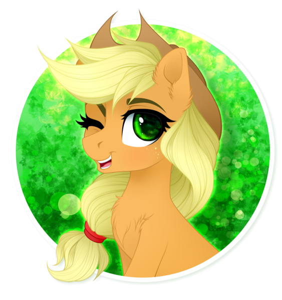 Size: 1950x2080 | Tagged: safe, artist:vird-gi, derpibooru import, applejack, earth pony, pony, bust, female, portrait, solo