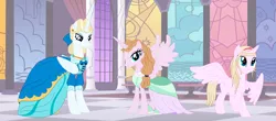 Size: 1440x633 | Tagged: safe, artist:rosesweety, derpibooru import, ponified, alicorn, pony, castle, cinderella, clara cinderella, regal academy, rose cinderella, royal