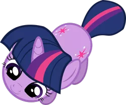 Size: 1600x1336 | Tagged: artist needed, safe, derpibooru import, twilight sparkle, unicorn, magical mystery cure, both cutie marks, cute, from above, simple background, solo, top down, transparent background, twiabetes, unicorn twilight, vector, weapons-grade cute