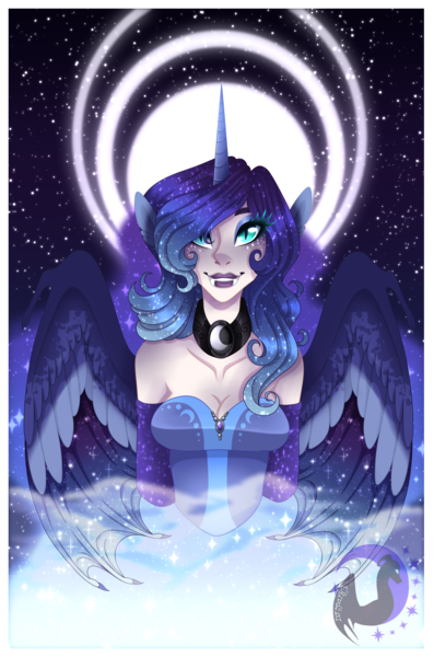 1439544 Safe Artist Djspark3 Derpibooru Import Princess Luna Human Alicorn Humanization