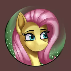 Size: 2400x2400 | Tagged: safe, artist:milkychocoberry, derpibooru import, fluttershy, bust, female, mare, portrait, solo