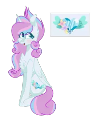 Size: 2001x2577 | Tagged: safe, artist:crystalhearts123yt, derpibooru import, oc, oc:crystal hearts, alicorn, pony, base used, chest fluff, female, mare, offspring, parent:princess cadance, parent:shining armor, parents:shiningcadance, simple background, solo, transparent background