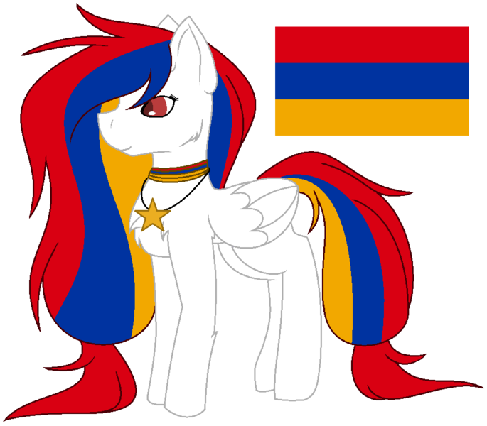 Size: 968x848 | Tagged: safe, artist:cosmicwitchadopts, derpibooru import, ponified, pegasus, pony, armenia, female, mare, nation ponies, simple background, solo, transparent background