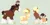 Size: 1024x506 | Tagged: safe, derpibooru import, applejack, trouble shoes, oc, oc:flower, oc:grape juice, oc:honey pot, earth pony, pony, alternate design, baby, baby pony, blaze (coat marking), chest fluff, coat marking, colt, family, female, filly, green background, hair over eyes, image, male, offspring, parent:applejack, parent:troubleshoes clyde, parents:troublejack, png, pony hat, shipping, simple background, socks (coat marking), straight, troublejack, unshorn fetlocks