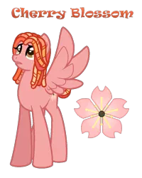 Size: 782x978 | Tagged: safe, artist:andy-hazards, derpibooru import, oc, oc:cherry blossom, unofficial characters only, pegasus, pony, base used, female, freckles, mare, offspring, parent:big macintosh, parent:fluttershy, parents:fluttermac, simple background, solo, spread wings, transparent background, wings