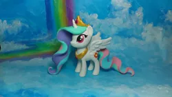 Size: 1024x576 | Tagged: safe, artist:sanadaookmai, derpibooru import, princess celestia, alicorn, pony, chibi, craft, female, irl, mare, photo, sculpture, solo