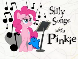 Size: 1006x768 | Tagged: artist needed, safe, derpibooru import, edit, pinkie pie, bedroom eyes, bow, hair bow, lidded eyes, manatee, silly songs, silly songs with pinkie, veggietales