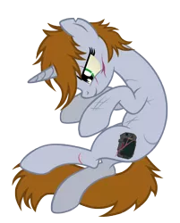 Size: 7040x8736 | Tagged: safe, artist:aborrozakale, derpibooru import, oc, oc:littlepip, pony, unicorn, fallout equestria, fanfic, absurd resolution, cutie mark, fanfic art, female, hooves, horn, mare, missing accessory, scar, simple background, smiling, solo, transparent background, vector