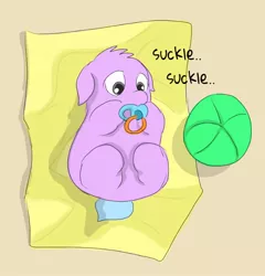 Size: 650x678 | Tagged: artist:carpdime, derpibooru import, fluffy pony, fluffy pony foal, foal, pacifier, safe