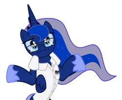 Size: 1280x1057 | Tagged: safe, artist:2snacks, derpibooru import, princess luna, alicorn, pony, two best sisters play, angry video game nerd, clothes, female, glasses, hoof shoes, looking at you, mare, shrug, shrugpony, simple background, solo, transparent background, vector