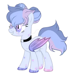 Size: 1024x1131 | Tagged: safe, artist:magicdarkart, derpibooru import, oc, bat pony, pony, deviantart watermark, female, mare, simple background, solo, transparent background, watermark