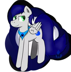 Size: 3188x3224 | Tagged: safe, artist:waterboy597, derpibooru import, oc, oc:waterpony, unofficial characters only, pegasus, pony, bandana, long tail, simple background, smiling, smirk, solo, transparent background