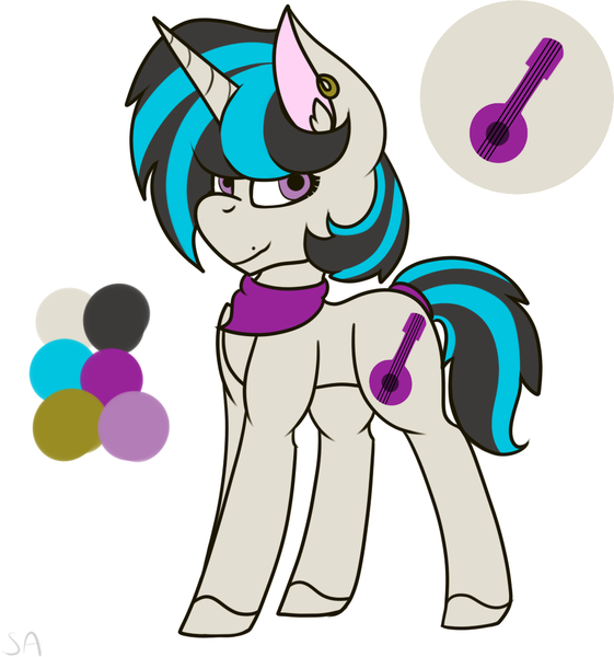 Size: 954x1020 | Tagged: artist:king-justin, derpibooru import, guitar, male, oc, oc:banjo strings, safe, simple background, solo, stallion, unofficial characters only, white background