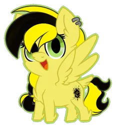 Size: 443x477 | Tagged: safe, artist:missmele-madness, derpibooru import, oc, oc:epic v, pegasus, pony, chibi, female, mare, simple background, solo, transparent background