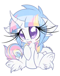Size: 2700x3400 | Tagged: safe, artist:starlightlore, derpibooru import, oc, oc:lorelei, unofficial characters only, pony, unicorn, female, filly, simple background, solo, starry eyes, transparent background, wingding eyes