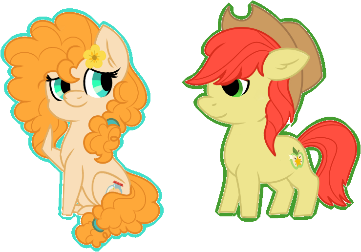 Size: 739x516 | Tagged: safe, artist:missmele-madness, derpibooru import, bright mac, pear butter, pony, brightbutter, chibi, female, male, shipping, simple background, straight, transparent background