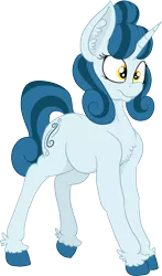 Size: 1810x3085 | Tagged: safe, artist:paskanaakka, derpibooru import, oc, oc:cerulean swirls, unofficial characters only, pony, unicorn, chest fluff, colored hooves, ear fluff, female, mare, raised leg, simple background, solo, transparent background, unshorn fetlocks