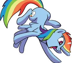 Size: 461x408 | Tagged: safe, artist:pencils, derpibooru import, idw, rainbow dash, pegasus, pony, spoiler:comic, spoiler:comic69, background removed, female, mare, official comic, open mouth, simple background, solo, transparent background