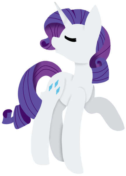 Size: 1411x1958 | Tagged: safe, artist:midnightamber, derpibooru import, rarity, pony, unicorn, eyes closed, female, lineless, mare, simple background, solo, transparent background