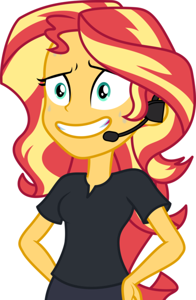 Size: 3140x4800 | Tagged: safe, artist:diegator007, derpibooru import, sunset shimmer, equestria girls, equestria girls series, opening night, clothes, female, nervous, pants, simple background, solo, transparent background, vector