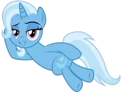 Size: 2500x1884 | Tagged: safe, artist:jellmelon, derpibooru import, trixie, pony, unicorn, road to friendship, cute, diatrixes, draw me like one of your french girls, female, lidded eyes, mare, raised eyebrow, side, simple background, solo, transparent background, vector