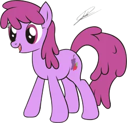 Size: 4205x4090 | Tagged: safe, artist:dsonic720, artist:icey-wicey-1517, color edit, derpibooru import, edit, berry punch, berryshine, earth pony, pony, absurd resolution, colored, female, mare, open mouth, simple background, solo, transparent background