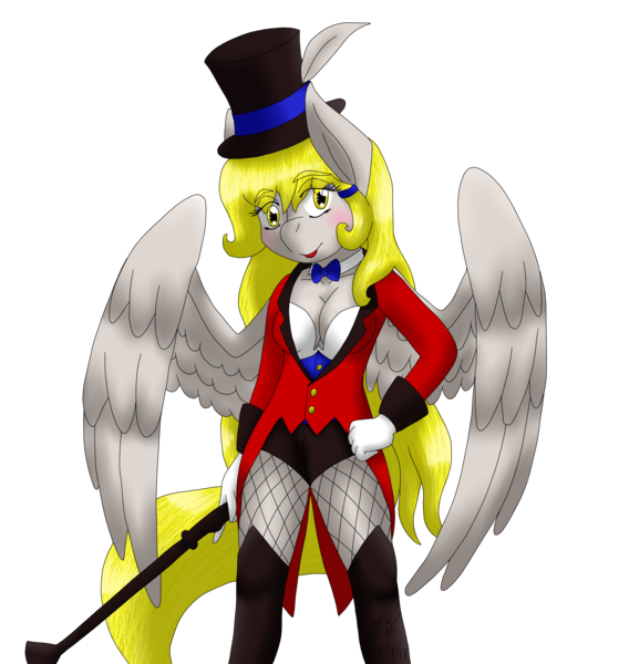 Size: 2463x2600 | Tagged: safe, artist:midnightfire1222, derpibooru import, anthro, circus ringmaster, simple background, solo, transparent background