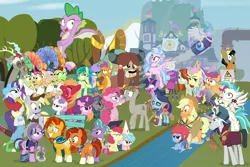 Size: 1350x900 | Tagged: safe, artist:dm29, derpibooru import, apple bloom, apple rose, applejack, auntie applesauce, big macintosh, chancellor neighsay, cozy glow, crackle cosette, derpy hooves, discord, firelight, flam, flim, fluttershy, gallus, goldie delicious, granny smith, jack hammer, maud pie, mudbriar, ocellus, pinkie pie, princess celestia, rainbow dash, rarity, sandbar, scootaloo, silverstream, smolder, spike, starlight glimmer, stellar flare, sugar belle, sunburst, sweetie belle, terramar, trixie, twilight sparkle, twilight sparkle (alicorn), yona, alicorn, changedling, changeling, classical hippogriff, draconequus, dragon, earth pony, gryphon, hippogriff, pegasus, pony, seapony (g4), unicorn, yak, a matter of principals, fake it 'til you make it, friendship university, grannies gone wild, horse play, marks for effort, molt down, non-compete clause, school daze, surf and/or turf, the break up breakdown, the hearth's warming club, the maud couple, the mean 6, the parent map, yakity-sax, alternate hairstyle, apple shed, bipedal, bow, camera, cardboard maud, chair, chocolate, classroom, clothes, cloven hooves, construction pony, cosplay, costume, cowboy hat, cutie mark, cutie mark crusaders, director spike, director's chair, disguise, disguised changeling, dragoness, edgelight glimmer, eea rulebook, empathy cocoa, eyepatch, eyepatch (disguise), eyes on the prize, female, filly, fishing rod, flim flam brothers, fluttergoth, flying, food, geode, glimmer goth, gold horseshoe gals, hair bow, hat, helmet, hipstershy, hot chocolate, i mean i see, it's not a phase, it's not a phase mom it's who i am, jewelry, kickline, leaking, levitation, magic, male, mare, maudbriar, monkey swings, necklace, plainity, rocket, school of friendship, seaponified, seapony scootaloo, severeshy, shipping, showgirl, shylestia, species swap, stallion, steve buscemi, sticks, straight, student six, swimming, teenager, telekinesis, the cmc's cutie marks, the meme continues, the story so far of season 8, this isn't even my final form, toy interpretation, trixie's rocket, vine, wagon, wall of tags, winged spike, wings, yovidaphone