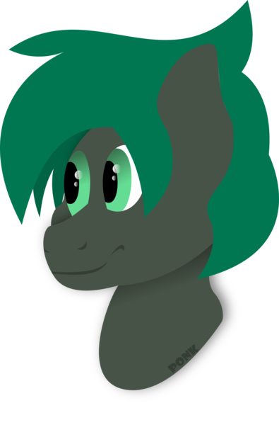 Size: 1302x1978 | Tagged: safe, artist:ponkus, derpibooru import, oc, oc:minus, unofficial characters only, earth pony, pony, bust, green eyes, green mane, lineless, male, minimalist, modern art, request, requested art, simple background, solo, stallion, transparent background