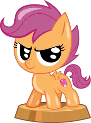 Size: 2454x3341 | Tagged: safe, artist:phucknuckl, derpibooru import, part of a set, scootaloo, pegasus, pony, my little pocket ponies, cutie mark, female, filly, inkscape, ios game, looking at you, mare, pocket ponies, simple background, the cmc's cutie marks, transparent background, vector