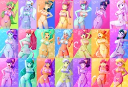 Size: 6699x4549 | Tagged: suggestive, alternate version, artist:the-butch-x, derpibooru import, alizarin bubblegum, cold forecast, crystal lullaby, diwata aino, fleur-de-lis, frosty orange, garden grove, ginger owlseye, indigo zap, lemon zest, melon mint, orange sherbette, sci-twi, sour sweet, sugarcoat, sunny flare, suri polomare, taffy shade, twilight sparkle, upper crust, varsity trim, zephyr, equestria girls, friendship games, abs, abstract background, absurd resolution, angry, annoyed, arm behind back, arm behind head, armpits, ass, background human, bandeau, bedroom eyes, bell, bell collar, belly button, big breasts, blue underwear, blushing, boob freckles, boob window, bow, bra, bracelet, breasts, busty cold forecast, busty crystal lullaby, busty diwata aino, busty fleur-de-lis, busty frosty orange, busty garden grove, busty ginger owlseye, busty indigo zap, busty lemon zest, busty orange sherbette, busty sour sweet, busty sugarcoat, busty sunny flare, busty taffy shade, busty twilight sparkle, busty upper crust, busty zephyr, butch's shadow cat lingerie, butt, butt window, cat bell, cat ears, cat keyhole bra set, cat lingerie, cat tail, cat underwear, chest freckles, cleavage, clothes, collage, collar, compilation, crop top bra, cross-popping veins, crossed arms, crystal prep shadowbolts, ear piercing, embarrassed, embarrassed underwear exposure, eyeshadow, fangs, female, females only, fingernails, fist, fleur-de-rriere, freckles, frilly underwear, goggles, grin, gritted teeth, hair bow, hair bun, hand on hip, hands behind back, headphones, heart, heart eyes, jewelry, lidded eyes, lingerie, long hair, looking at you, looking away, looking back, looking back at you, makeup, melon booty, miss fleur is trying to seduce us, missing accessory, nail polish, nervous, nervous grin, one eye closed, open mouth, orange underwear, owlabetes, panties, piercing, pigtails, pink underwear, ponytail, purple underwear, resting bitch face, sexy, shadow five, shadowcat lingerie, shoulder freckles, side knot underwear, signature, sinfully sexy, smiling, socks, sour rage, sour sweet is not amused, stockings, stupid sexy cold forecast, stupid sexy crystal lullaby, stupid sexy diwata aino, stupid sexy fleur-de-lis, stupid sexy frosty orange, stupid sexy garden grove, stupid sexy ginger owlseye, stupid sexy indigo zap, stupid sexy lemon zest, stupid sexy melon mint, stupid sexy orange sherbette, stupid sexy shadow five, stupid sexy sour sweet, stupid sexy sugarcoat, stupid sexy sunny flare, stupid sexy suri polomare, stupid sexy taffy shade, stupid sexy upper crust, stupid sexy varsity trim, stupid sexy zephyr, sugarcute, sweat, thigh highs, thumbs up, twintails, unamused, underass, underwear, wall of tags, waving, white underwear, wingding eyes, wink, yellow underwear, zephyr butt
