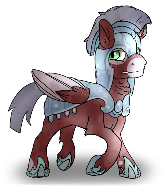 Size: 1856x2104 | Tagged: safe, artist:euspuche, derpibooru import, oc, oc:naiv nein, crystal pony, pegasus, pony, armor, caroud, crystal guard, crystal guard armor, parent:oc:carmen garcía, parent:oc:cloud rider, scared, simple background, transparent background, vector