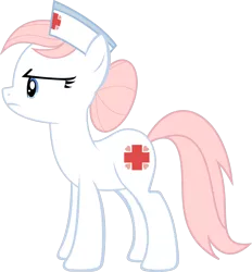 Size: 3000x3234 | Tagged: safe, artist:crimson, derpibooru import, nurse redheart, pony, simple background, solo, transparent background, vector