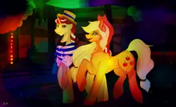 Size: 1540x938 | Tagged: applejack, artist:mirtalimeburst, derpibooru import, female, flim, flimjack, male, safe, shipping, straight