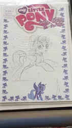 Size: 1152x2048 | Tagged: safe, artist:sararichard, derpibooru import, starlight glimmer, crystal pony, pony, unicorn, crystallized, solo, traditional art