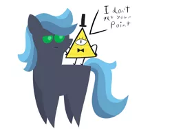 Size: 2048x1536 | Tagged: safe, artist:thistledsky, derpibooru import, oc, oc:eros, pony, bill cipher, crossover, gravity falls, pointy ponies