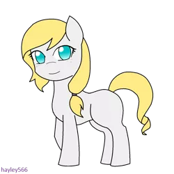 Size: 1280x1280 | Tagged: safe, artist:hayley566, derpibooru import, oc, oc:ambrosia apple, unofficial characters only, earth pony, pony, female, filly, magical lesbian spawn, offspring, parent:applejack, parent:rarity, parents:rarijack, ponytail, simple background, solo, transparent background