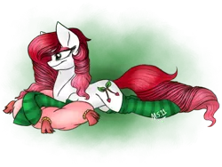 Size: 2048x1536 | Tagged: safe, artist:melonseed11, derpibooru import, oc, oc:cherry, unofficial characters only, earth pony, pony, clothes, female, mare, prone, simple background, socks, solo, striped socks, transparent background