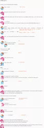 Size: 855x2481 | Tagged: artist:dziadek1990, conversation, derpibooru import, dialogue, emotes, emote story, emote story:cookies, fourth wall, implied rarity, meta, misspelling, phone, pinkie pie, polish, rainbow dash, recording, reddit, safe, slice of life, subtitles, text, translation, vulgar