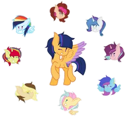 Size: 1024x933 | Tagged: artist:musicfreak25, derpibooru import, group, offspring, parent:applejack, parent:caramel, parent:cheese sandwich, parent:fancypants, parent:flash sentry, parent:fluttershy, parent:pinkie pie, parent:rainbow dash, parent:rarity, parents:carajack, parents:cheesepie, parents:cometshimmer, parents:flashlight, parent:soarin', parents:raripants, parents:soarindash, parents:starburst, parent:starlight glimmer, parents:thundershy, parent:sunburst, parent:thunderlane, parent:twilight sparkle, safe, simple background, transparent background