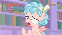 Size: 848x479 | Tagged: safe, derpibooru import, screencap, cozy glow, pegasus, pony, what lies beneath, distraught, female, filly, foal, ringlets, solo