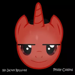 Size: 1200x1200 | Tagged: album cover, alternate version, artist:grapefruitface1, derpibooru import, no jacket required, oc, oc:philly collins, phil collins, ponified, ponified album cover, pony creator, safe