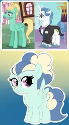 Size: 643x1170 | Tagged: safe, artist:missmele-madness, derpibooru import, fancypants, zephyr breeze, oc, pegasus, pony, female, filly, gay, magical gay spawn, male, offspring, parent:fancypants, parent:zephyr breeze, parents:zephyrpants, shipping, zephyrpants