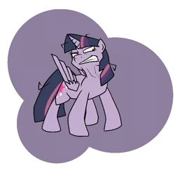 Size: 800x800 | Tagged: alicorn, artist:bennimarru, clone, derpibooru import, flat colors, folded wings, mean twilight sparkle, safe, season 8, simple background, sneer, solo, the mean 6, transparent background