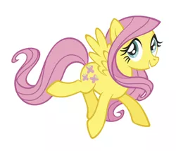 Size: 540x463 | Tagged: safe, derpibooru import, official, fluttershy, pegasus, pony, cute, looking at you, official art, shyabetes, simple background, smiling, solo, stock vector, white background