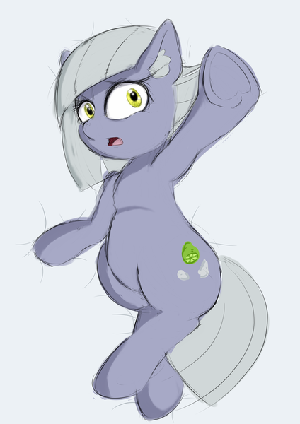 Size: 2893x4092 | Tagged: artist:baratus93, cute, derpibooru import, ear fluff, female, limabetes, limestone pie, mare, safe, solo