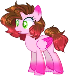 Size: 620x666 | Tagged: safe, artist:akiiichaos, derpibooru import, oc, oc:shiro, pegasus, pony, female, mare, simple background, solo, transparent background, two toned wings