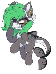 Size: 799x1055 | Tagged: artist:realfablepony, derpibooru import, female, oc, oc:great tiger, one eye closed, original species, safe, shark pony, simple background, solo, transparent background, wink